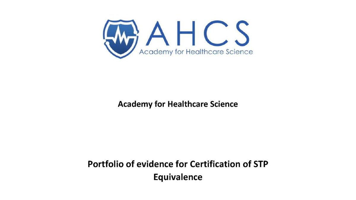 Interested in STP/HSST equivalence? There's still time to complete our fact-finding survey - it closes tomorrow at 5.00 pm: ow.ly/L3xK50RyfHZ