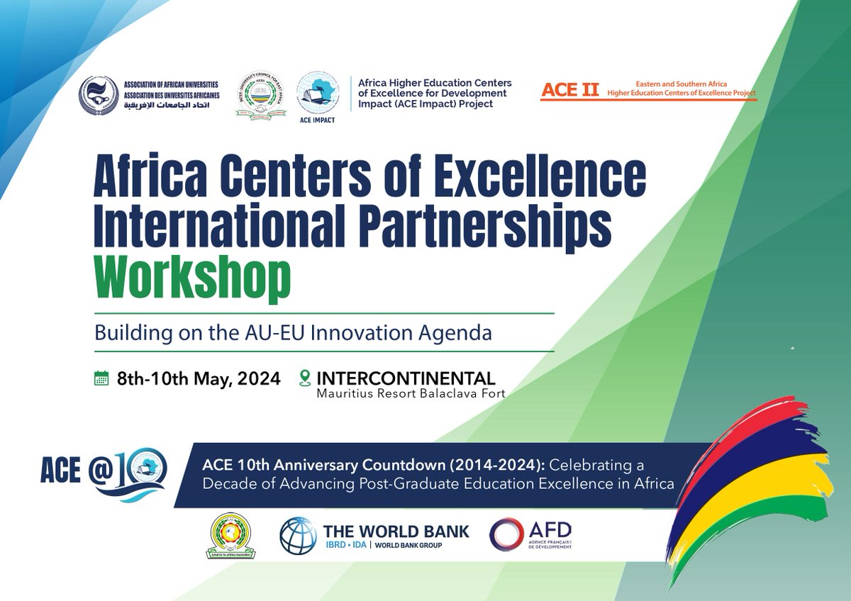 Join the conversation via zoom us02web.zoom.us/meeting/regist… as Centers of Excellence, higher education leaders, private sector representatives, dev't partners, gov't representatives, & think tanks explore #research and #innovation cooperation between Africa, Europe & other continents.