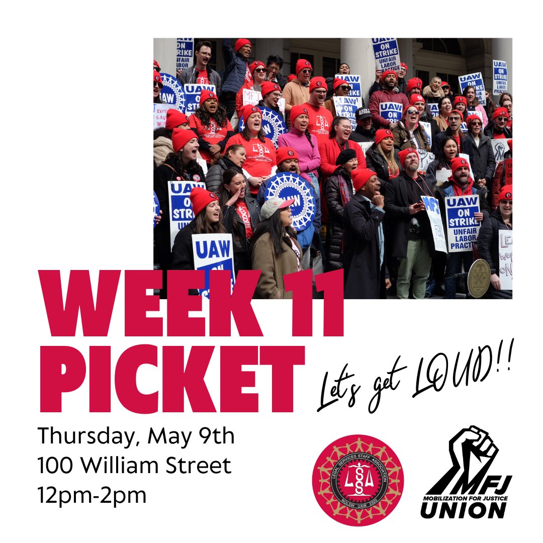 Join us this Thursday as we cheer on BT while they bargain at the table!! 🔥🔥
#MFJOnStrike #StandUpUAW #FairContractNow #UnionPower