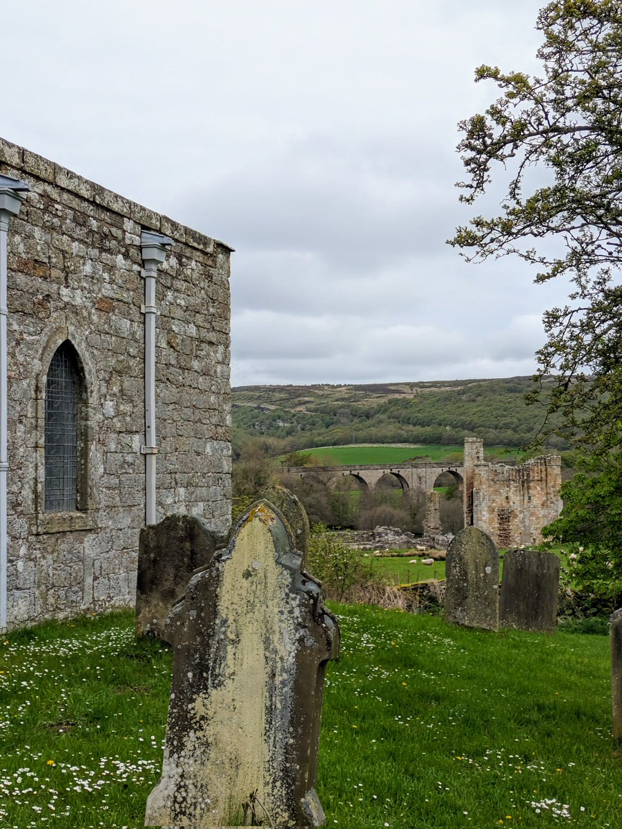 A Norman church (with 8th century features), a Border castle, and a railway viaduct, all overlooked by an Iron Age hillfort, beautifully aligned in a Northumbrian valley.