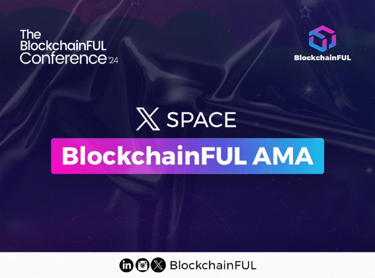 AlbaClaudiaweb3's tweet image. Thrilled to share that the @BlockchainFul AMA session is scheduled for tomorrow!

Don't miss out on a stimulating conversation about all things blockchain. Come prepared with your questions.
#BlockchainFUL #AMA #BlockchainAMA 
And guess what 👀..there is going to be a 20k giveawy