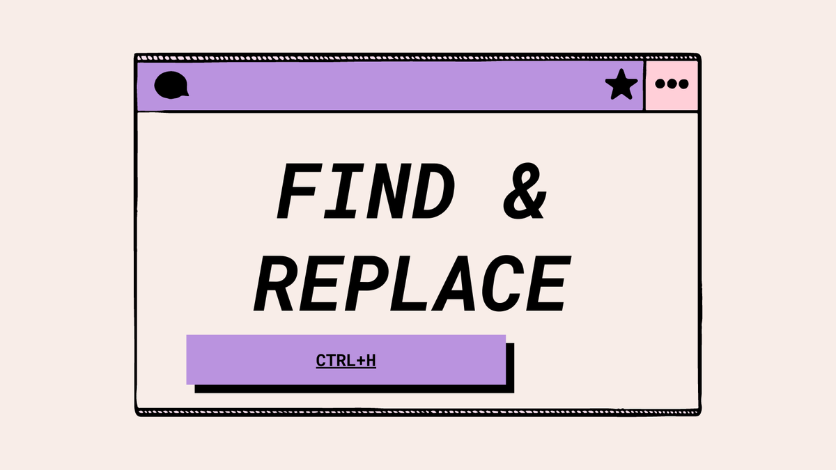 🔎Find & Replace🔧: Use 'Ctrl+H' to find and replace text in your sheet. A must-have tool for cleaning up data🧹! 
#googleSheets #googleEDU