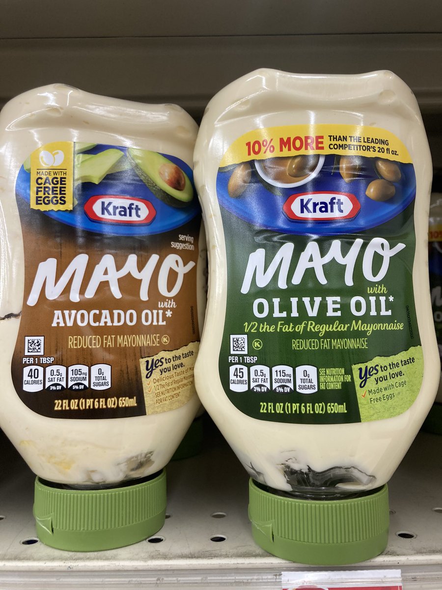 Don’t buy these!!! They are not healthy. Buy real avocado Mayo or make your own using good fats. It is so easy to make your own Mayo. These grocery store brands are full of harmful seed oils and preservatives.