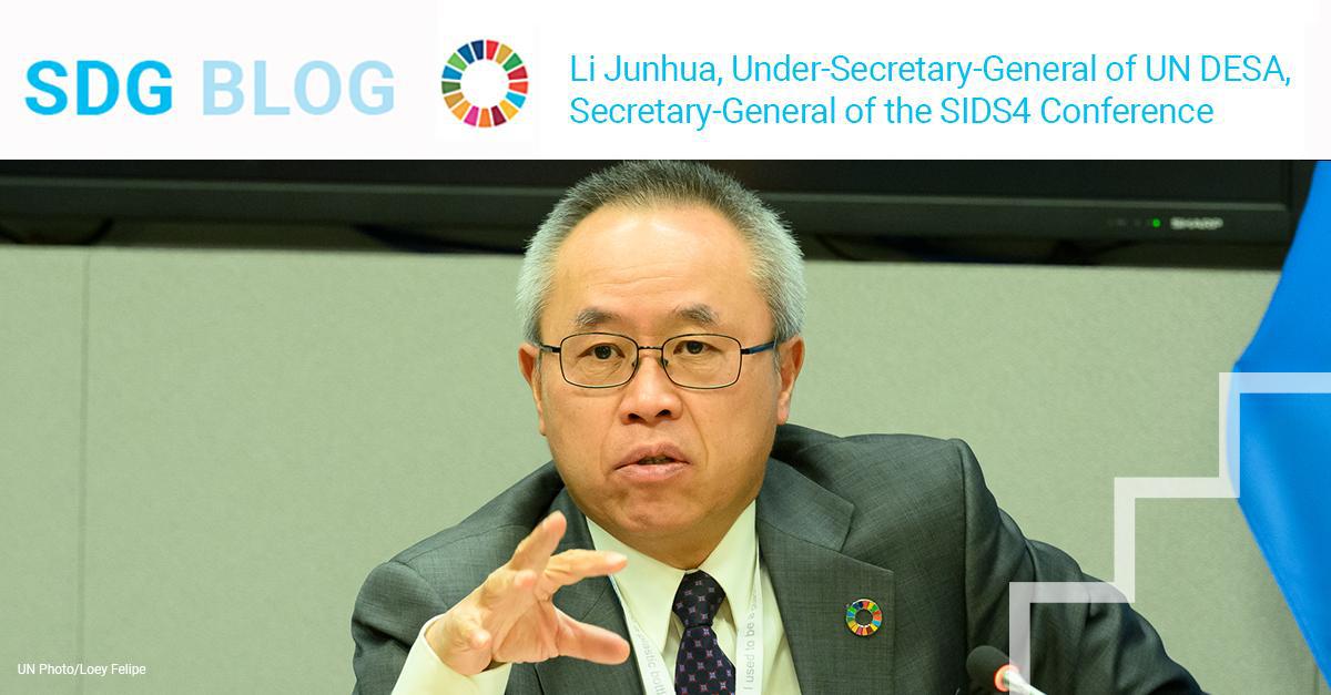 We must use #SIDS4 as a catalyst for these extraordinary island nations & their people to build a more resilient & sustainable future.

A future that leaves no #SmallIslands behind.

Read the #SDGs blog by UN DESA Head Li Junhua:
desapublications.un.org/un-desa-voice/…