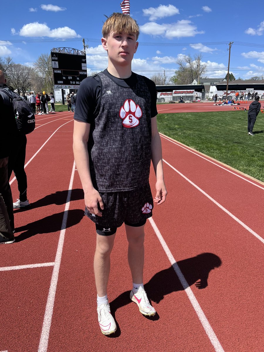 First State Qualifier of the day!!!  Daniel Young qualified in long jump placing third and jumping 22’4 inches!!