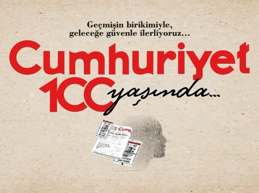 Türkiye’de bağımsız gazeteciliğin ve temel demokrasi mücadelesinin  önemli kurumlarından Cumhuriyet Gazetesi’nin 100. yaşını kutlarım.
 #cumhuriyetgazetesi100yaşında