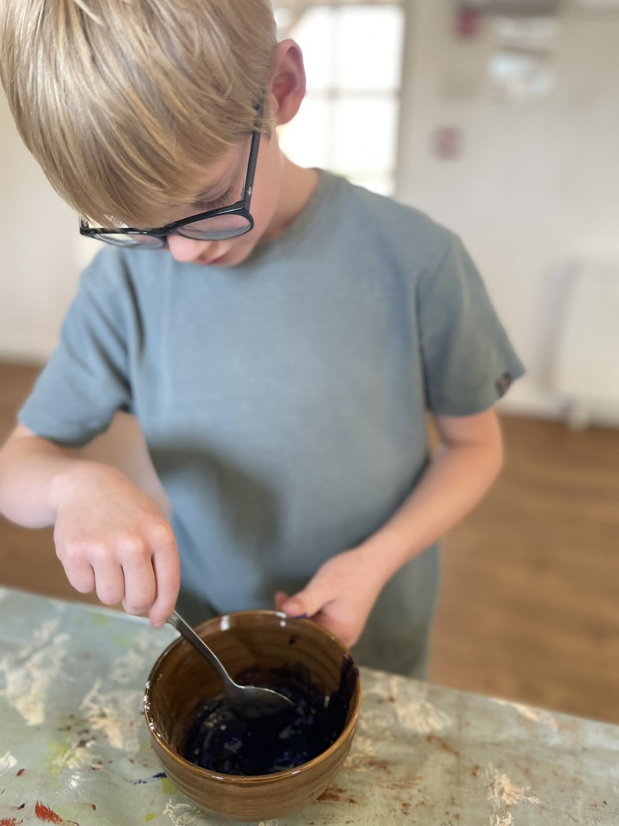 Making our own ink, fashioning our own quills and writing a letter to the Lord and Lady.