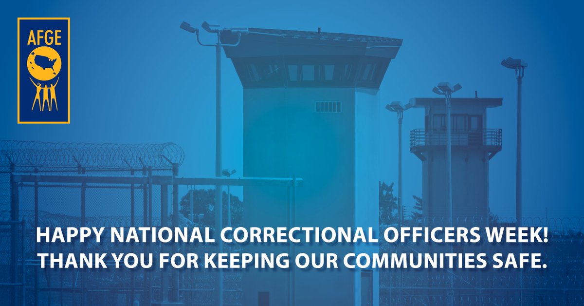 AFGE represents more than 30,000 Bureau of Prison employees nationwide, and we are honored to represent and uplift the voices of correctional officers who put their lives on the line every day. Thank you for your commitment and dedication to the job and your service to America.