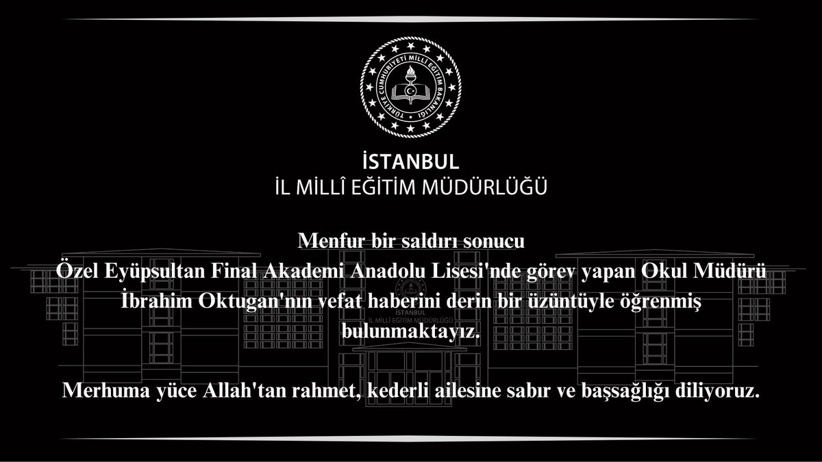 ▪️Vefat ve Başsağlığı.

🔗 meb.ai/U7dzP23

<a href="/tcmeb/">Millî Eğitim Bakanlığı</a> <a href="/Yusuf__Tekin/">Yusuf Tekin</a>
<a href="/MucahitYentur/">Murat Mücahit Yentür</a>