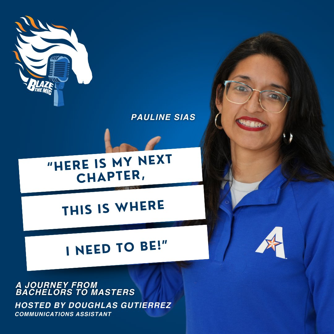 "Here is my next chapter this is where I want to be!"
Check out Pauline Sias' episode that discusses the journey of being a student &amp; mom transitioning into a Masters program! 

Blaze the Mic is available on all platforms!🤩 

#UTASocialWork #BlazeTheMic
