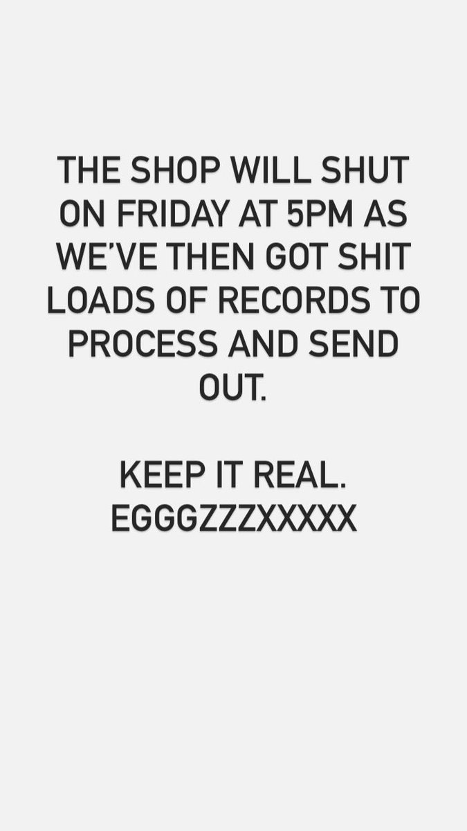 Our Eggs ticket shop will shut 5pm on Friday!