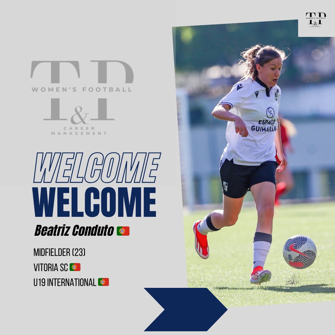 🚨 Deal Done 🚨 @beatrizcondutoo joins @tedeschi_e_partners_management ✍️✔️
The 🇵🇹 midfielder is an U19 International and is playing this season for @vitoriasc_oficial 
Welcome Beatriz! 
.
.
#strongertogether with #tedeschiepartners