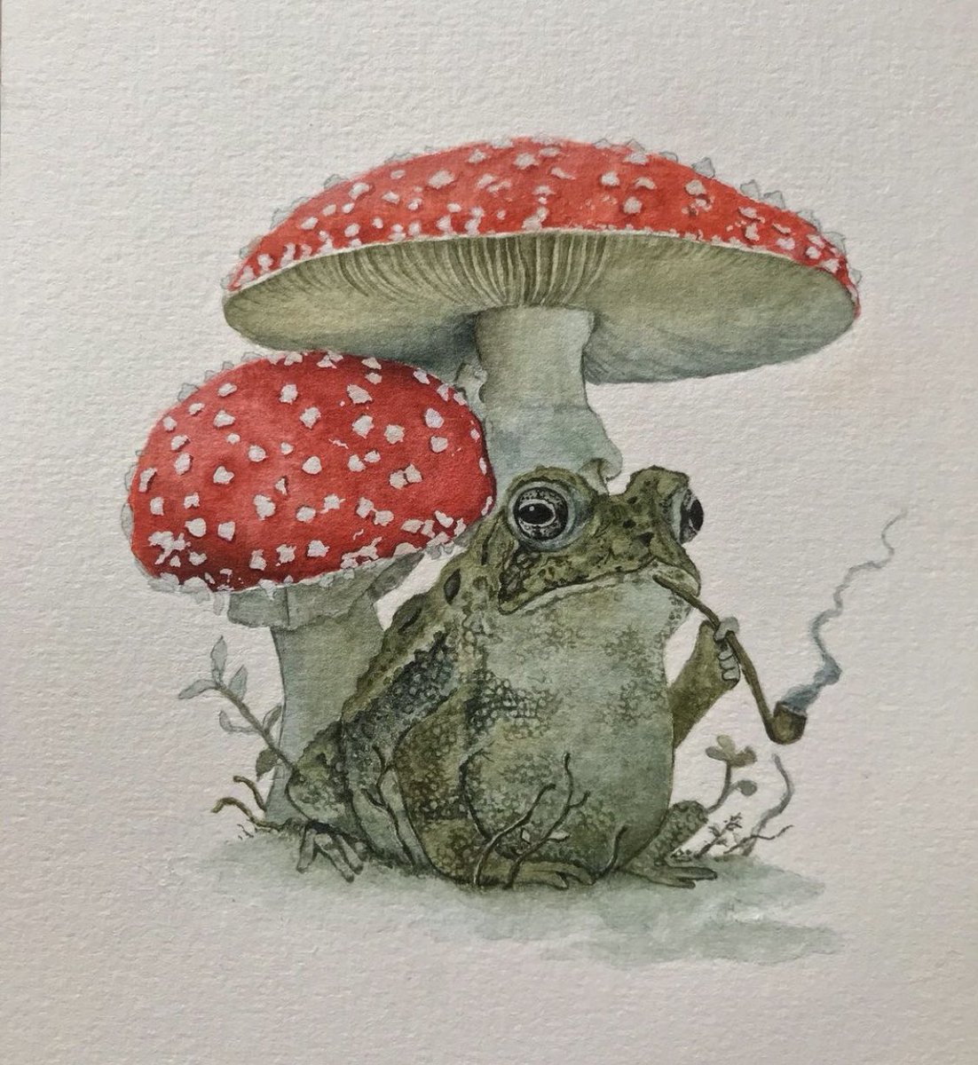 Chillin' under a toadstool Art by Sumegha Malhotra
