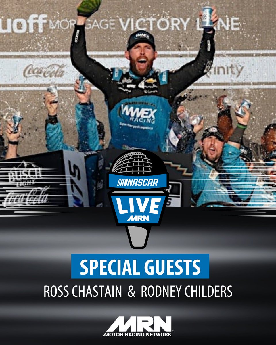 #NASCARLive is back at 7 p.m. ET! What's on tap: ➡️ We relive the closest finish in NASCAR History with a new NASCAR Live Backtrax ➡️ @TheMikeBagley catches up with @RossChastain ➡️ @JasonToy1 checks in with @RodneyChilders4 #AskMRN | #NASCAR