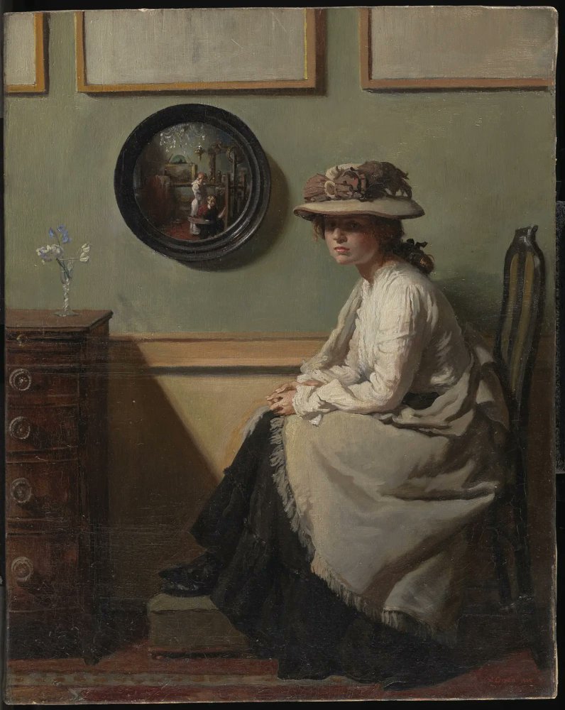 🎨William Orpen  (1878–1931) The Mirror, 1900