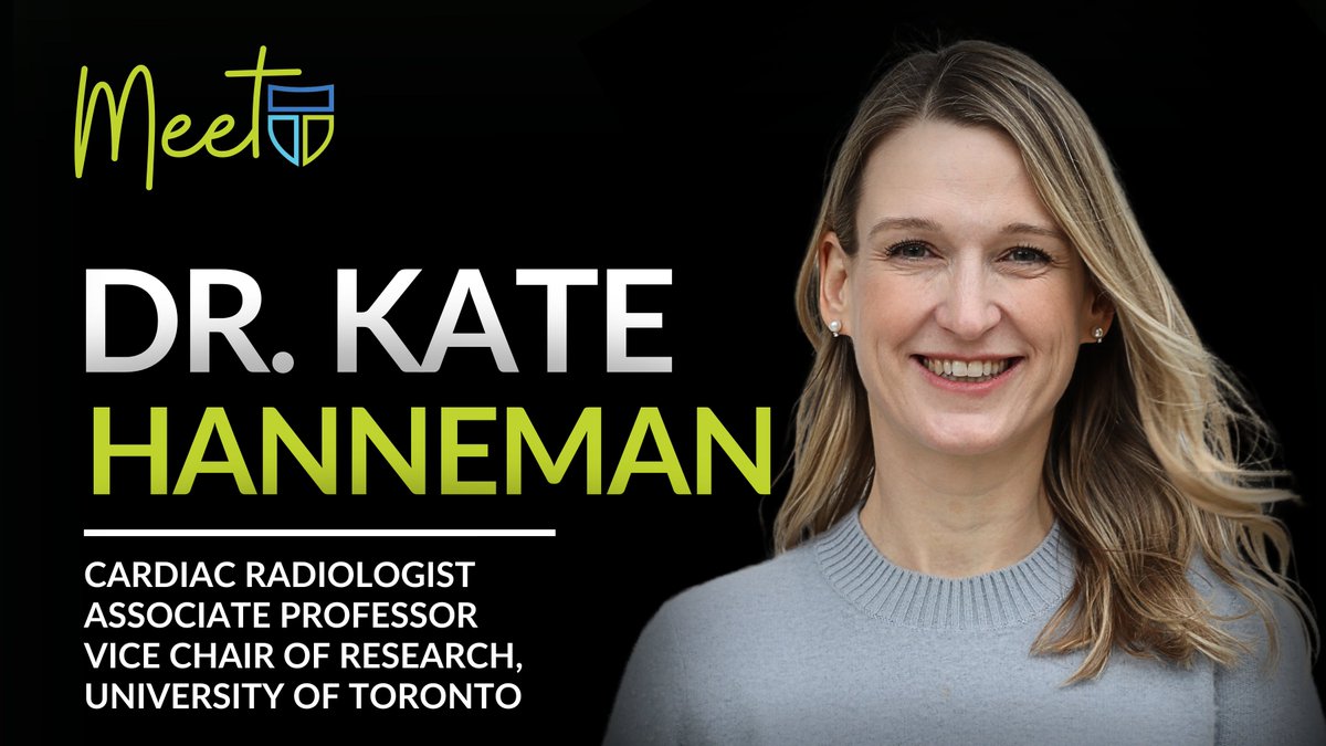Meet our Dr. @KateHanneman who leads an active research program focused on sustainability 🌎 and improving health outcomes for patients using cardiac imaging🫀 More about Kate: tinyurl.com/388bt9da Kate about women in radiology: tinyurl.com/yckdn6zm #MeetUMIT