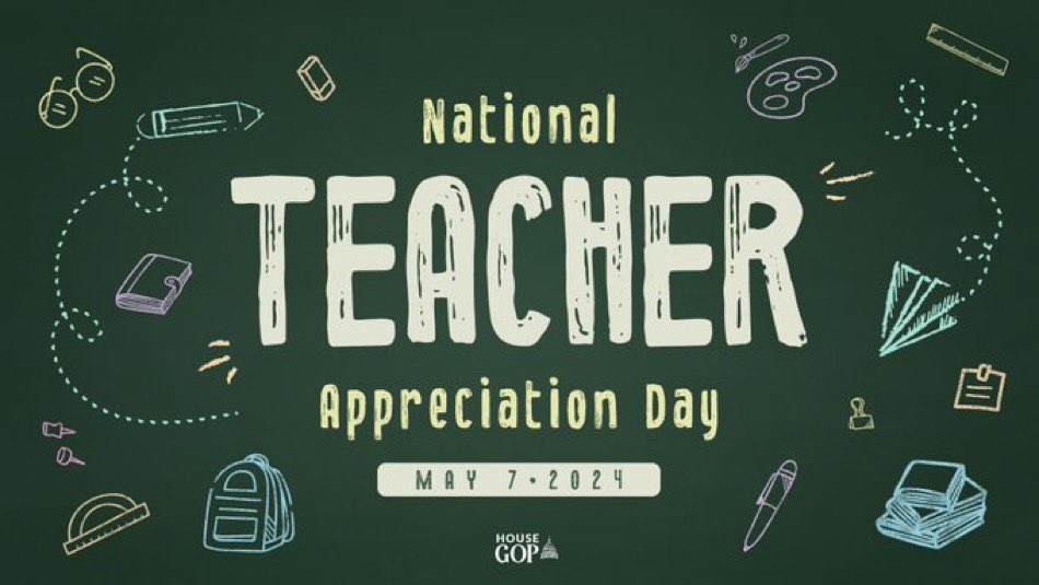 Happy #TeacherAppreciationDay! Thank you to all the teachers in Arkansas’ Fourth District, and nationwide, for your dedication to educating the next generation of leaders!