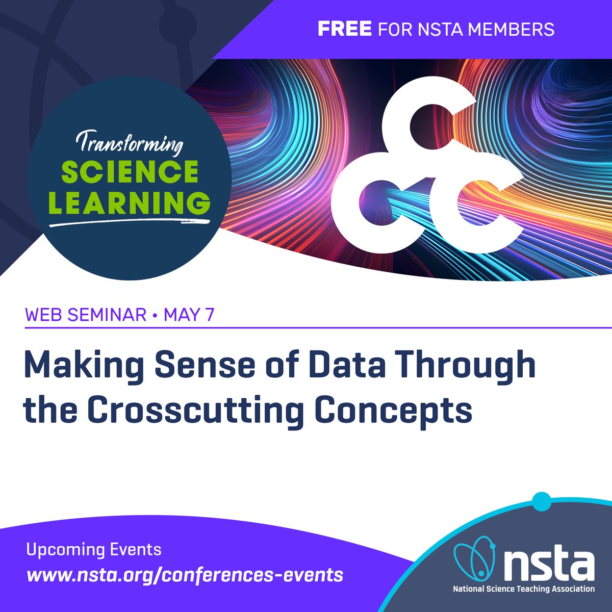 POSTPONED TBD - Web seminar about using Crosscutting Concepts in the classroom, approaches to help students make sense of data, and receive access to a virtual toolbox of teaching resources! #SciEd #education