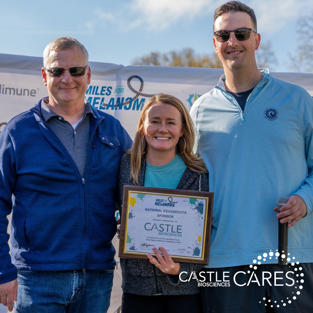 #TeamCastle was proud to be a National Grassroots Sponsor this past weekend of the Melanoma Research Foundation's 2024 New England Miles for Melanoma 5K, helping them reach 153% of their $90,000 goal toward #melanoma research, education, and advocacy! @CureMelanoma