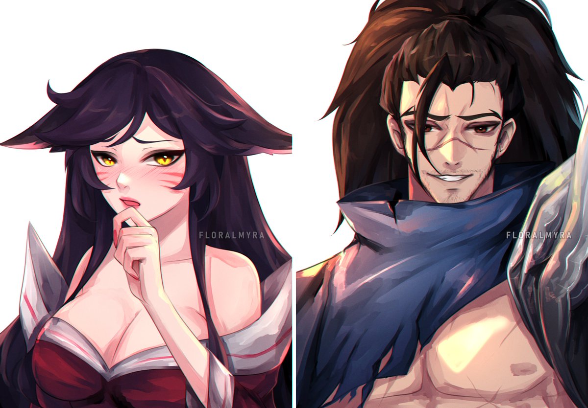 How the roles have switched ❤ who charmed who? #ahri #yasuo #artoflegends #leagueoflegends