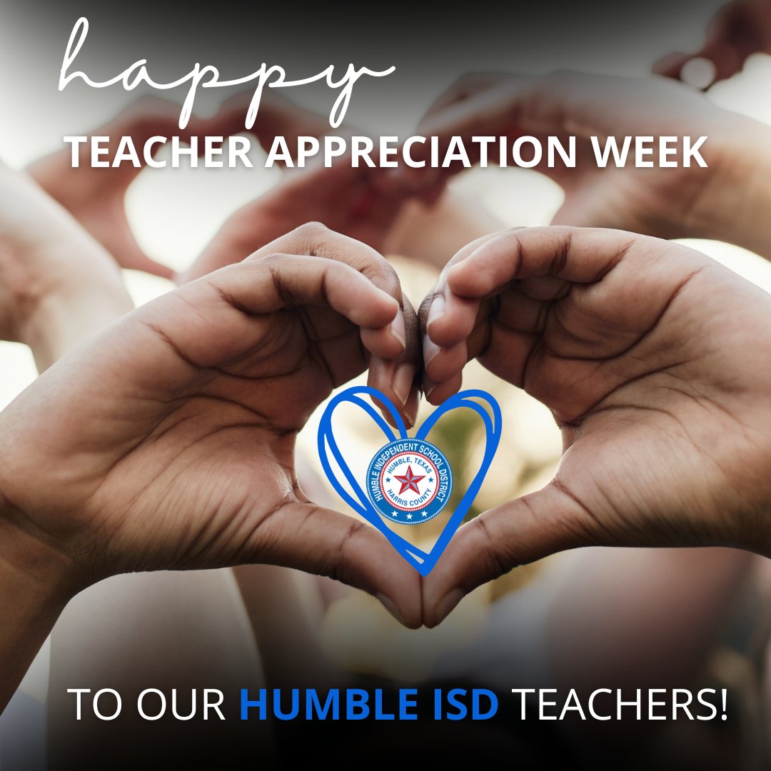 Thank YOU #HumbleISD Teachers! We are so thankful for your dedication and service to the #HumbleISDFamily! 🥰 A big THANK YOU to our PTO/PTAs and community partners who are spoiling our teachers this week! Keep the pictures coming! #TeacherAppreciationWeek #ShineALight #SendItOn