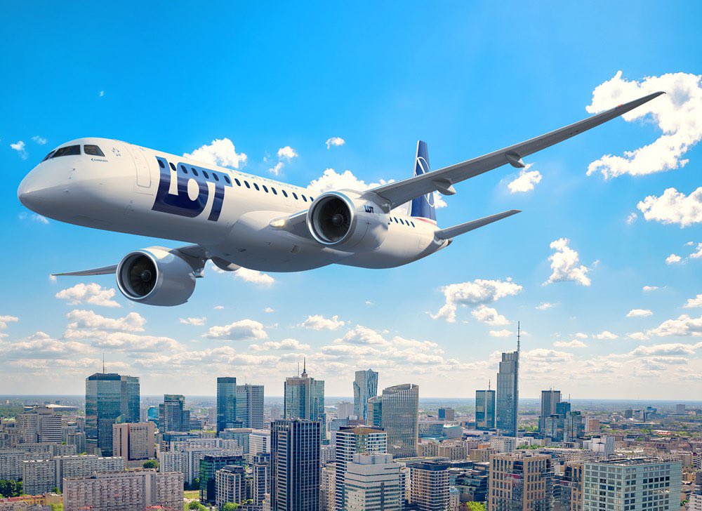 Tak wygląda nowy #Embraer LOT na wizualizacjach. Będzie w wakacje co fotografować 😀 #LOT #flyLOT
