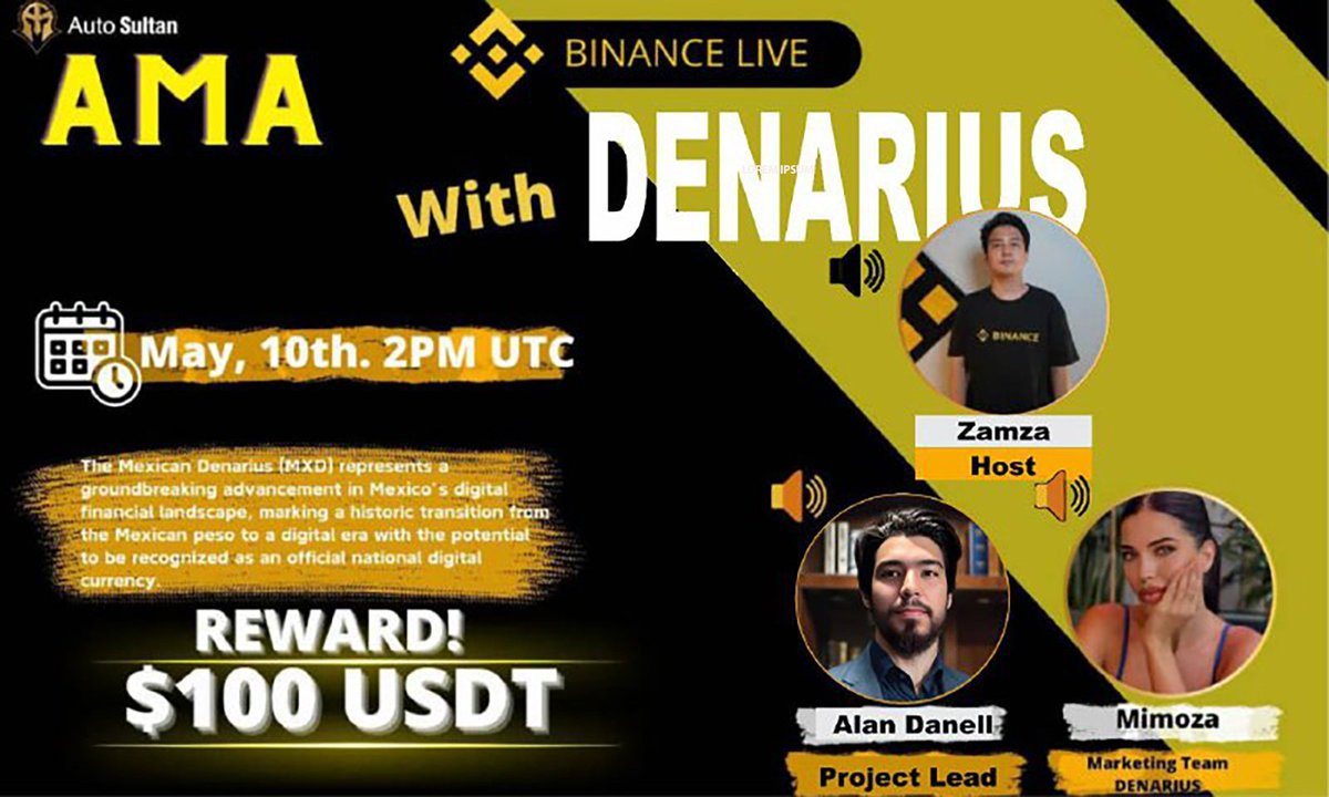 We are glad to announce our AMA with
@DenarioMexicano

10 th may | 2 PM UTC    

venue : binance.com/en/live/video?…
Reward  : $100  usdt  

You must follow @DenarioMexicano & @autosultan_team
Like, Retweet & Comment your Q.         
#BinanceLive #Giveaway #AMACRYPTO #BNBChain