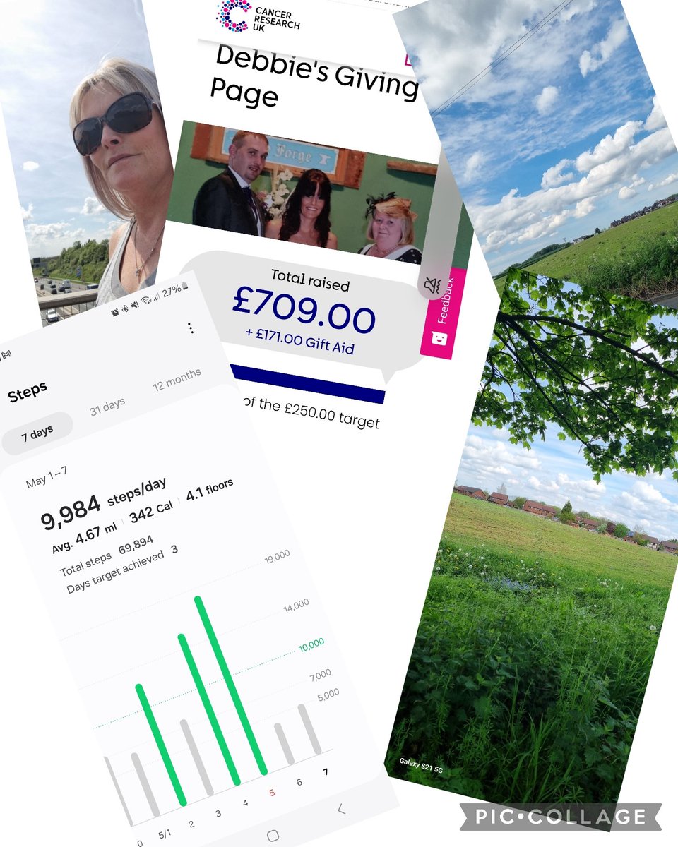 Week 1 ✔️- warm up an 32.7 miles done out of 💯. not donated yet? lots of time as I ramp it up on week 2 to smash the 💯  miles 

fundraise.cancerresearchuk.org/page/debbies-g…

#ThankYouForAllYourSupport
#walking100milesforcancerresearch