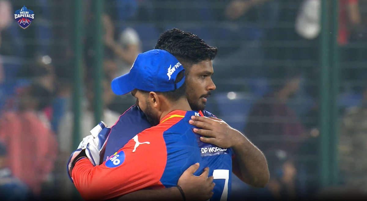 Sanju samson and rishabh pant hugged after the match despite a poor decision by umpire. True sportsmanship shown by sanju samson. May he continue his performance in world cup ..!!

#SanjuSamson