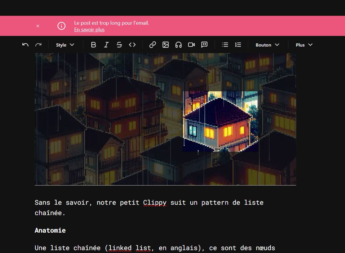 Toujours le même problème 😅 
#newsletterIsComing