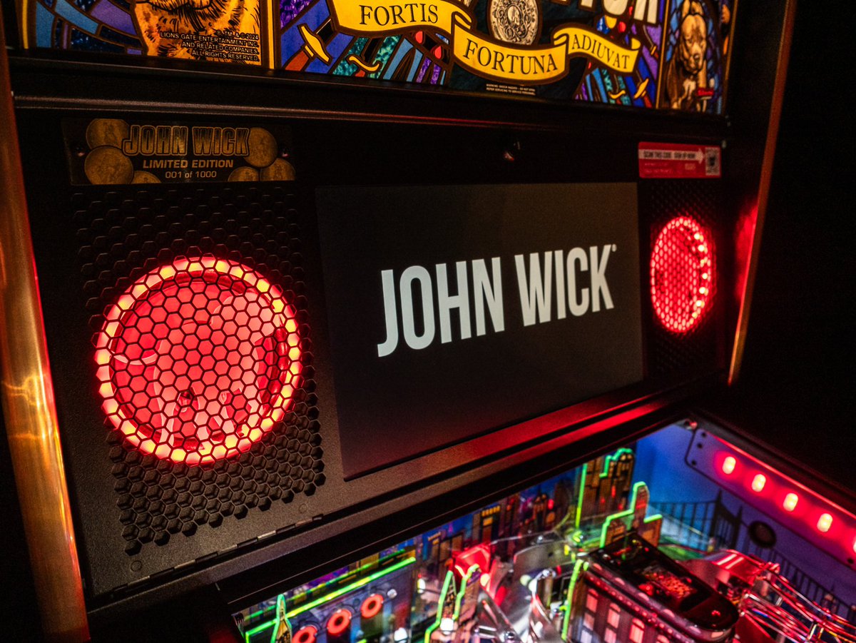Limited to 1,000 games globally, the highly collectible 'John Wick' Pinball Limited Edition model includes the Expression Lighting System™ and Speaker Expression Lighting. These integrated lighting systems are synchronized to custom light shows specifically designed for every…