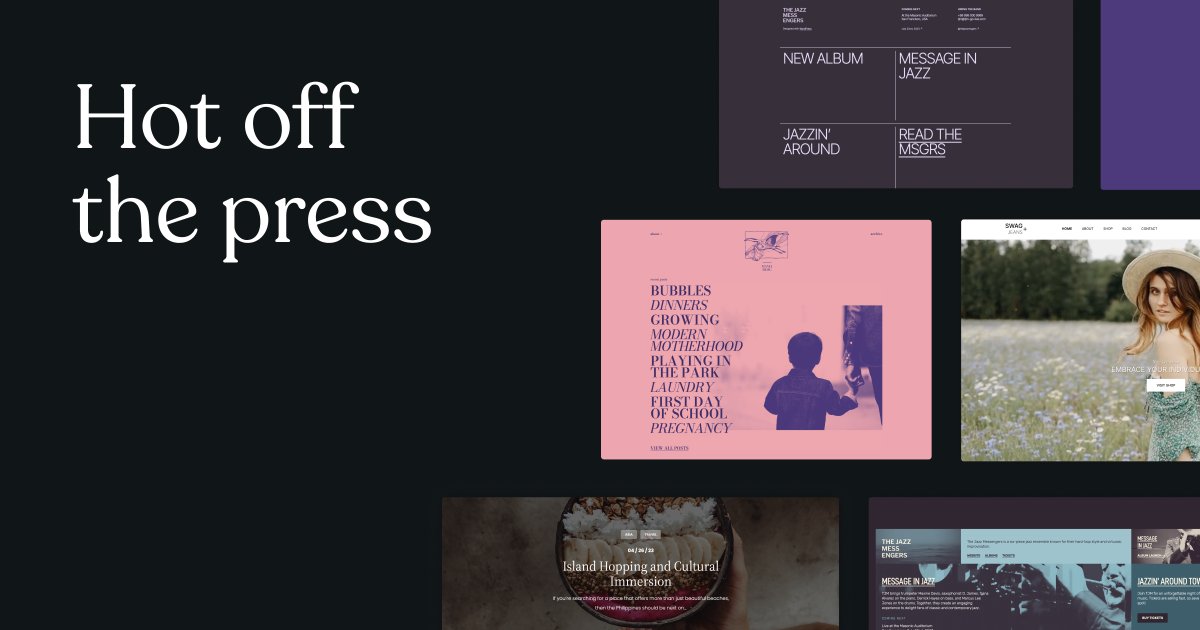 Brand new #WordPress themes hot off the press! 🗞️ Check out the latest designs in our library, including great options for minimalist bloggers, retailers, and creatives of all stripes. brnw.ch/21wJyqQ