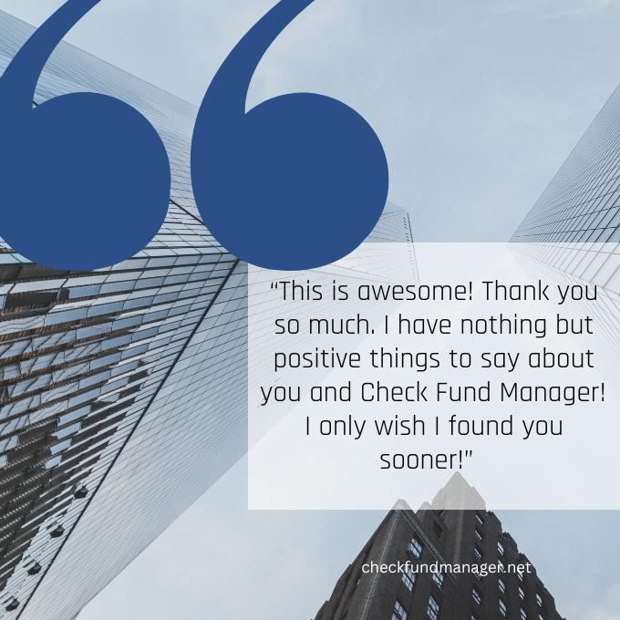 CheckFundMgr's tweet photo. Another #TestimonialTuesday! 🎉

A recent client commended Check Fund Manager’s comprehensive due diligence services!

Ready to invest with confidence? Partner with us today! 

https://t.co/ikdc2JmH6S

#CheckFundManager #duediligence #cfmtestimonials https://t.co/Jcj8kHZ1yQ