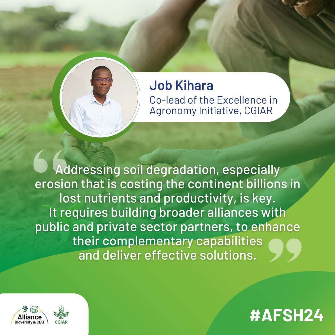 Amidst declining #soilhealth and productivity in Africa 🌍, collective efforts to develop and implement #restoration practices are key to securing a prosperous future for all. Learn more tomorrow at #AFSH24: 📆 8 May, 2 pm EAT Join us online 👇 zoom.us/webinar/regist… @eia2030