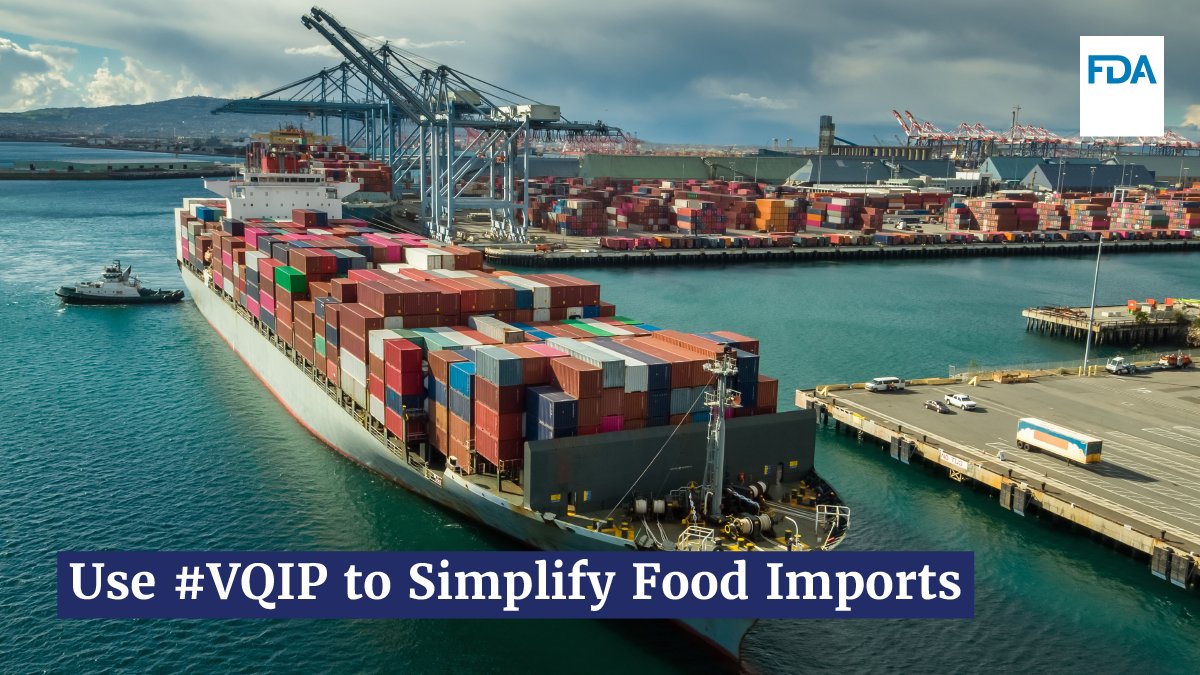 No More Delays! With #VQIP, your food imports get priority treatment. FDA uses PREDICT to expedite screening, reducing delays at the border. Learn how you can benefit! But hurry, sign-up closes May 31! fda.gov/food/importing…