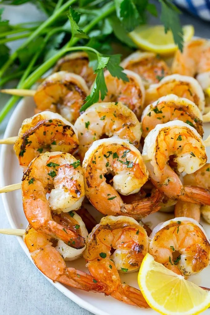 Grilled Shrimp Skewers! dinneratthezoo.com/grilled-shrimp…