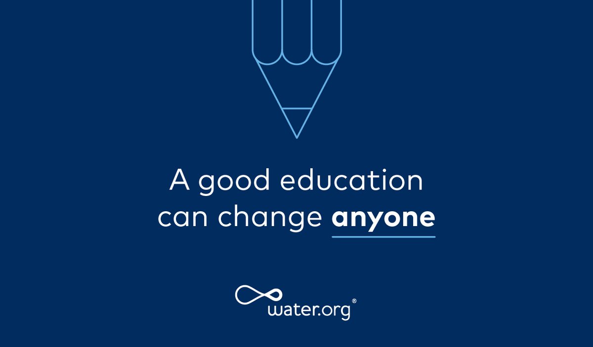 Like the educations teachers help make possible, safe water can change lives. On #TeacherAppreciationDay give safe water to help empower families and their communities with access to safe water and the health and bright futures that flow from it. Water.org/givewatertw