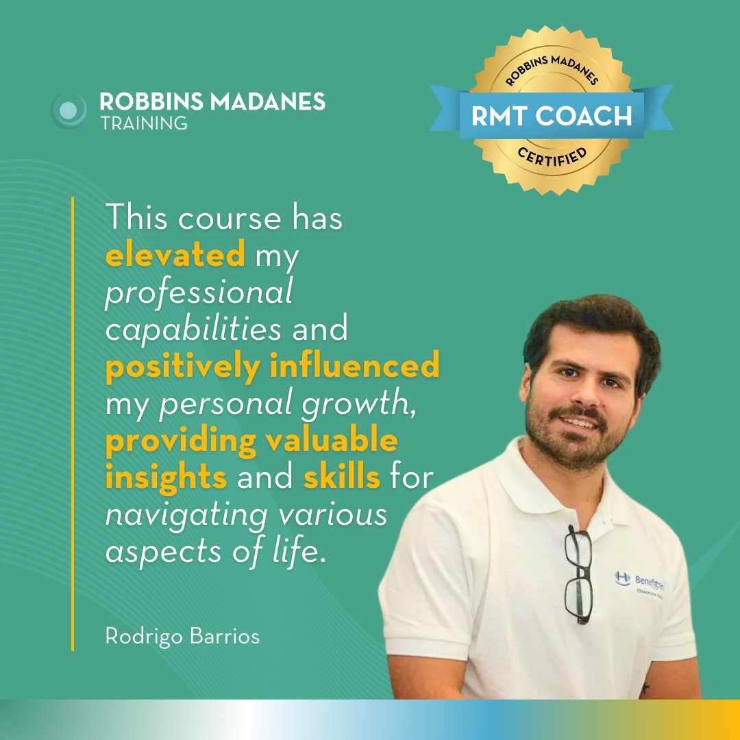 Are you interested in leveling up like Rodrigo? Try it out for free! Check out our 5-day free training to get an inside look at the kinds of films we use to train our coaches. vist.ly/3688e #coaching #lifecoach #success #rmtgraduate #robbinsmadanestraining