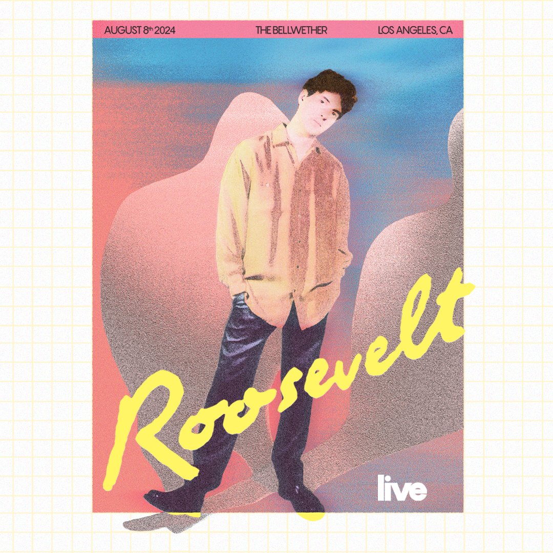 Roosevelt (@iamroosevelt__) on Twitter photo Back in LA on August 8th for a very special headline show at <a href="/TheBellwetherLA/">The Bellwether</a> 🇺🇸
Pre-Sale: May 08th, 10am PST, sign up via iamroosevelt.com
General sale: May 10th, 10am PST Back in LA on August 8th for a very special headline show at <a href="/TheBellwetherLA/">The Bellwether</a> 🇺🇸
Pre-Sale: May 08th, 10am PST, sign up via iamroosevelt.com
General sale: May 10th, 10am PST