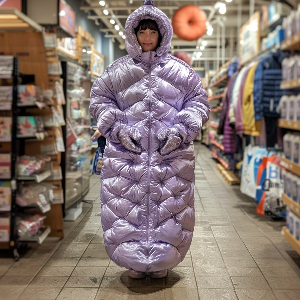 11 images of suburban moms shopping in oversize lavender down coats have dropped on Patreon...

Follow us for more great content

#downcoat #puffercoat #wintercoat #moms #soccermoms #wintermoms #parka #moncler #aiart #midjourneyart