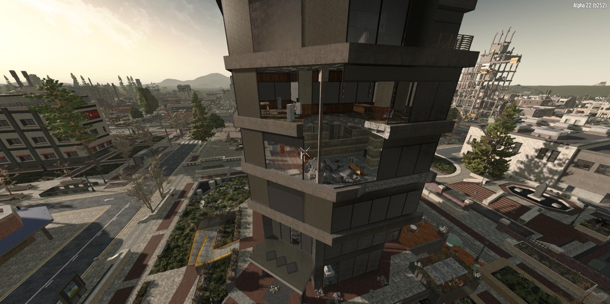 A new skyscraper coming to 1.0 by Hernan. If you haven’t heard 1.0 is launching in June on PC and July on PS5 and Xbox X/S series.

You can still pick up 7 Days on Steam at the early access price of $24.99 before the price goes up with the launch of 1.0

store.steampowered.com/app/251570/7_D……