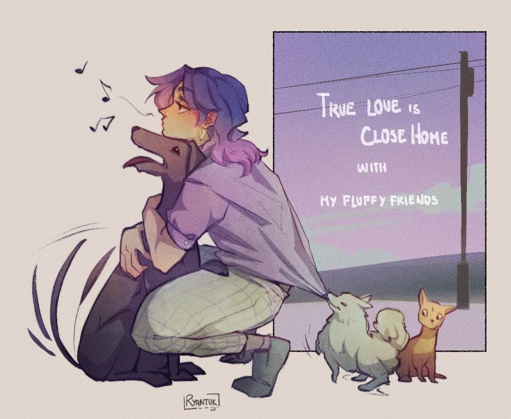 Mauri and 3 of his doggies 🌻💕
Lulú, Arrozito, and Tama(Tamarindo)

OC✨