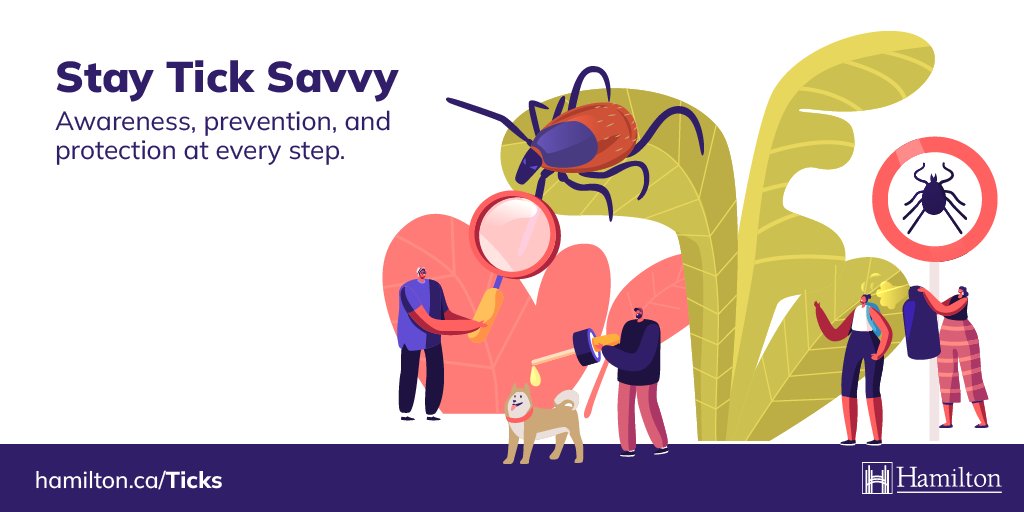 Stay Tick Savvy this Season, #HamOnt! Trek the trails with confidence by discovering essential tips and tricks on tick protection and prevention by visiting hamilton.ca/ticks