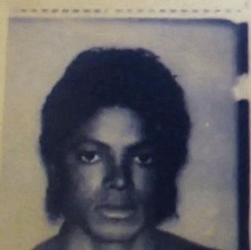 Michael's drivers license post & during Thriller 

He really was allergic to smiling that era😭