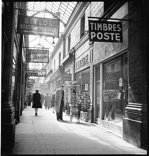 Marcel Bovis. Passage des Panoramas c.1960. Paris