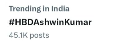 It's wrap with 45k plus tweets and 50k plus on real count Thank you all for your endless support, 24 hours, you have all showered your love for him, pat yourself, we are his strength 🥹🔥 Ashwin, we love you ❤️🧿 @i_amak #HBDAshwinKumar #AshwinKumar