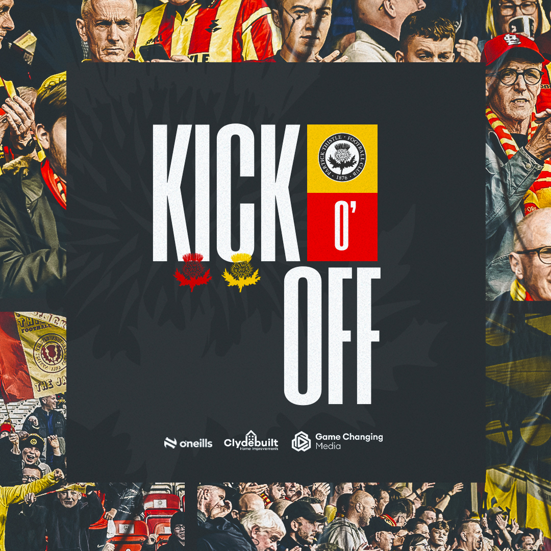 1'| Airdrieonians 0 - 0 Partick Thistle 

Airdrie get the first leg of the cinch Premiership play-off underway at the Excelsior Stadium. 

#AFCvPTFC #WeAreThistle