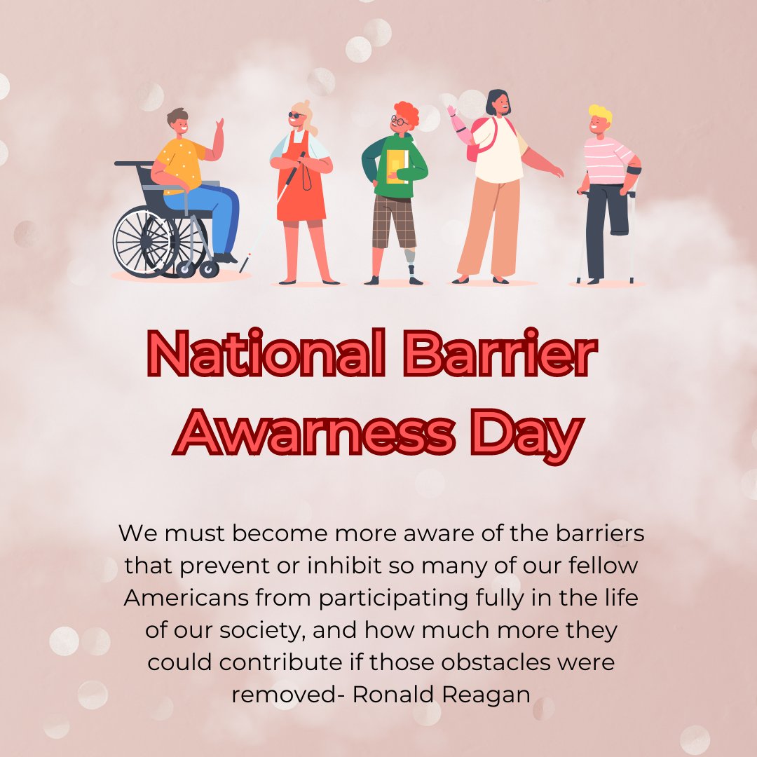 America's 40th President Ronald Reagan came up with this day to stop the stigma around people with disabilities.

Did you know? 🤔 36 million Americans live with a disability🦾🦾

#awarness #breakdownbarrriers
 #RealestateAppleton #Appletonwisconsin