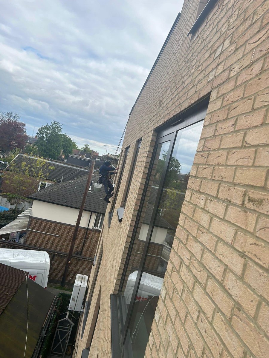 Abseil Window Cleaning Specialists. Contact us for a Free Building Survey & Quotation efficientcleaning.co.uk #windowcleaning #EfficientCleaning