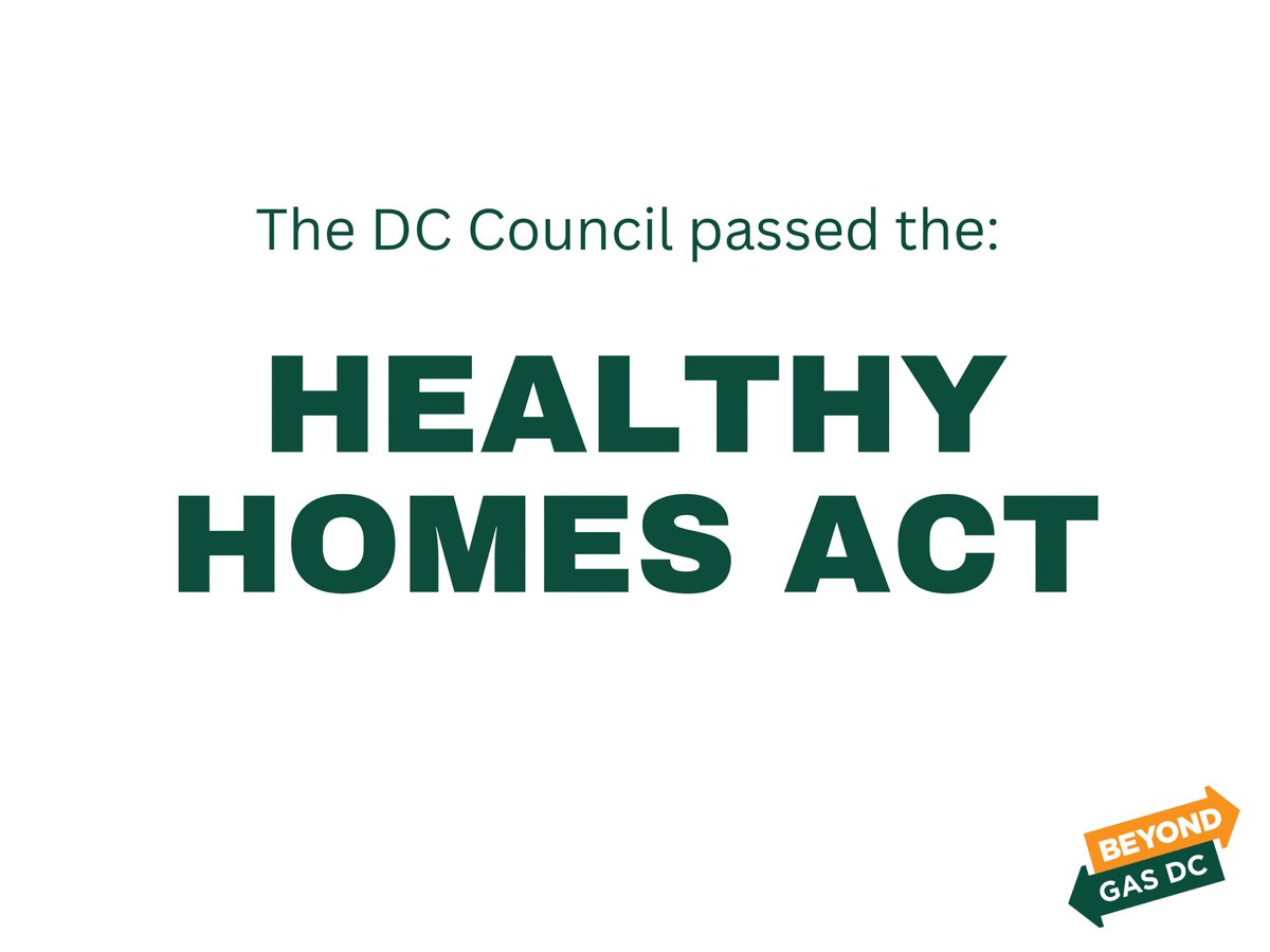 13-0 vote YES for Healthy Homes!! Thank you everyone for your advocacy this morning and for the past 3 years. Harmful provisions were removed from the amendment! DC is one step closer to a racially and economically just green economy